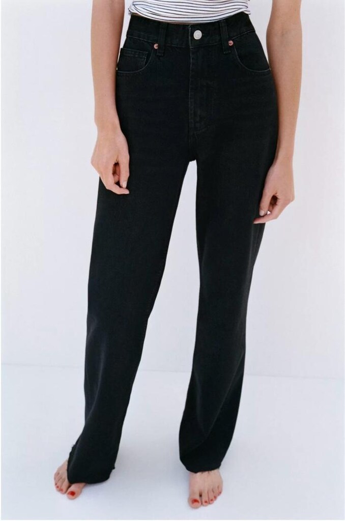 Zara trf high waist wide leg jeans - 3