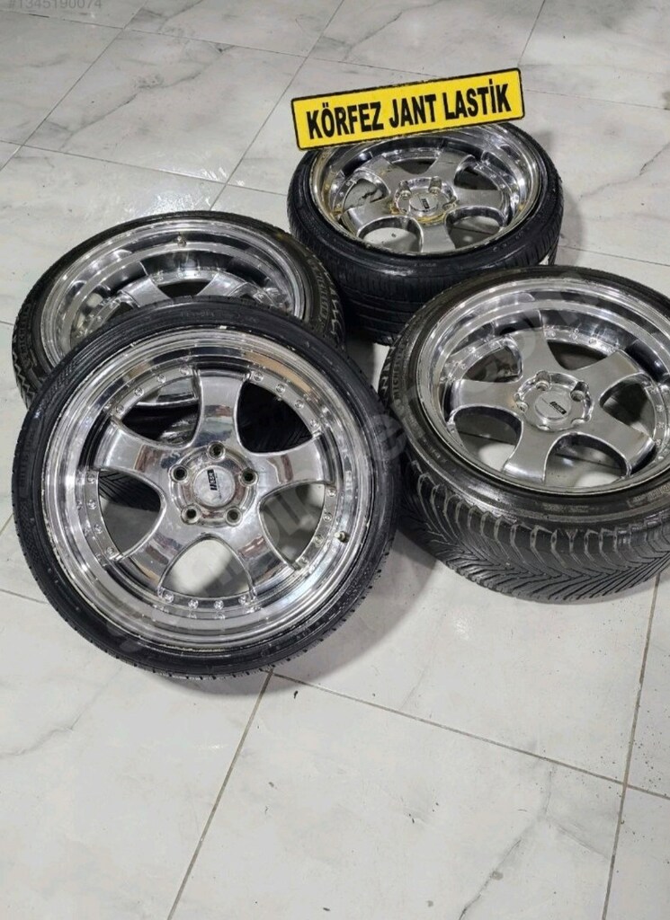 18 İNÇ 5x112/5x114.3 SSR KROM JANT LASTİK TAKIMI - 2