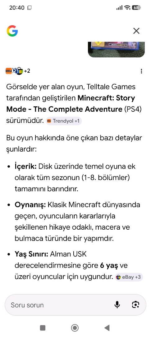 PS4 MİNECRAFT STORY MODE DAS KOMPLE RTE ABENTEUER (NADİDE) - 2