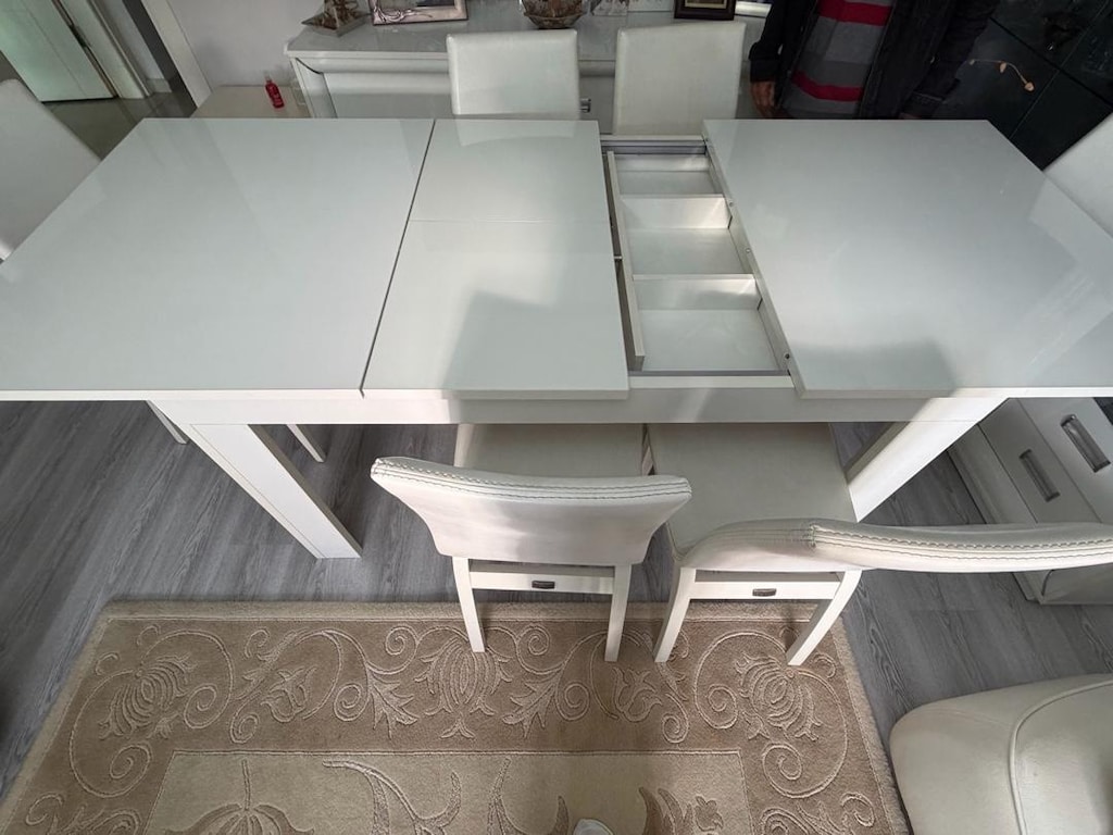 AÇILABİLİR SALON- MUTFAK MASASI 6 SANDALYELİ - 2