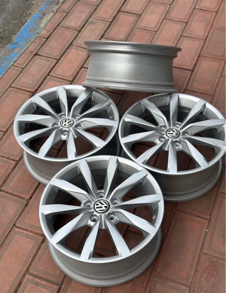 17 inç 5x112 orjinal dijon jant takımı hatasız - 4