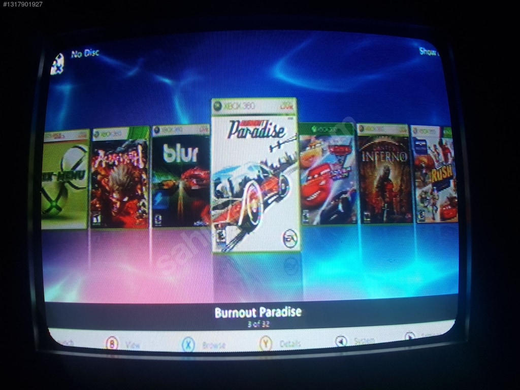 xbox 360s kutulu rhg3 kırık oyun konsolu 250gb hdd 31 oyun 360 s - 5