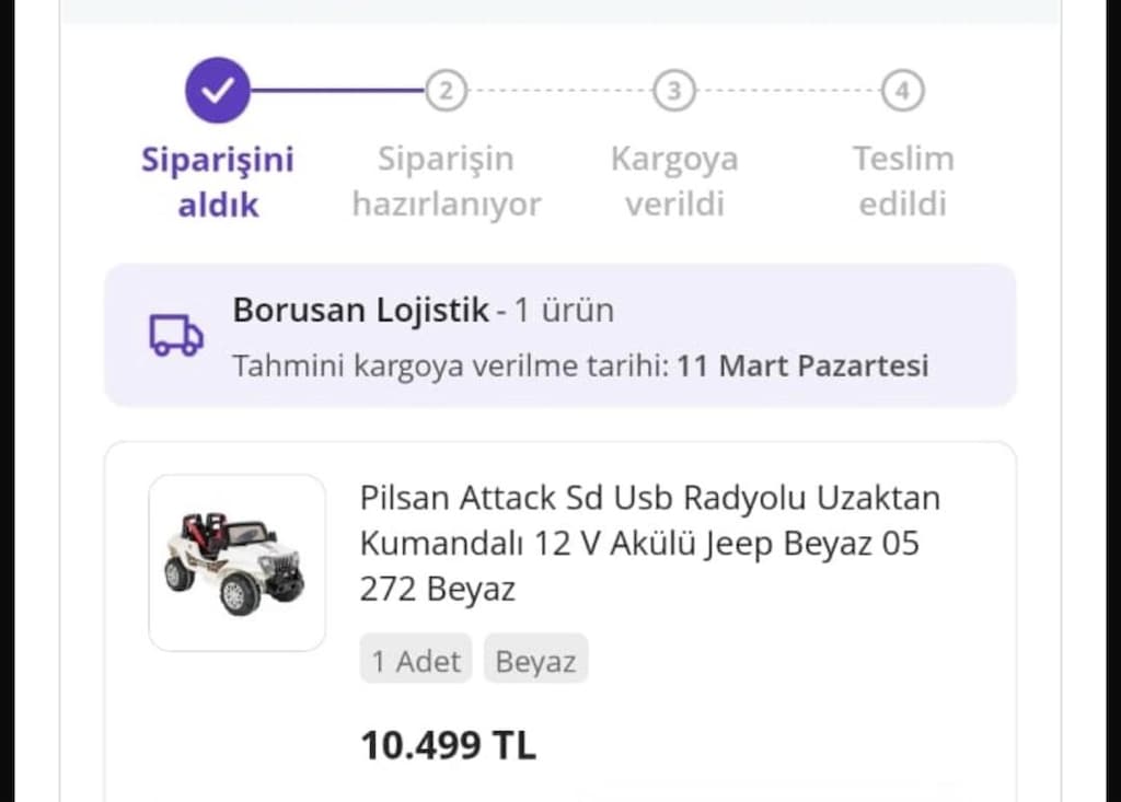 pilsan 12V akülü uzaktan kumandalı çocuk arabası - 5
