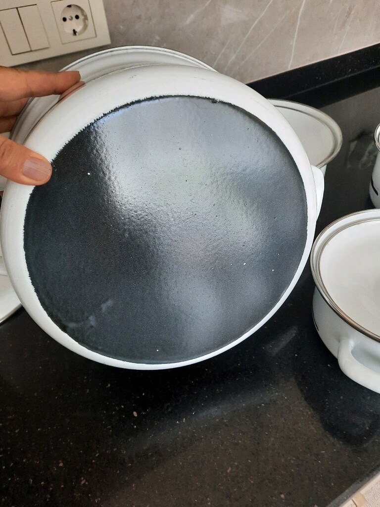 4 ADET TENCERE (8 PARÇA) EMAYE TENCERE SETİ - 6
