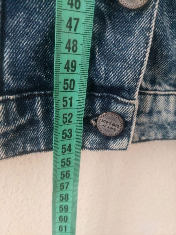 KOTON eskitme Yıldız Detaylı kot ceket - 9