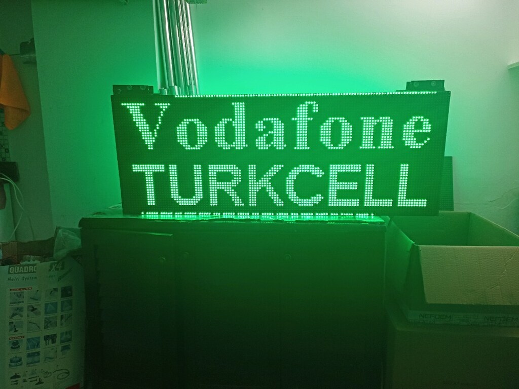 48x128cm led tabela kayan yazı - 11