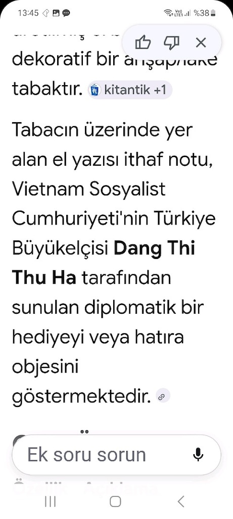 Vietnam ahşap koleksiyonluk duvar tabağı - 7