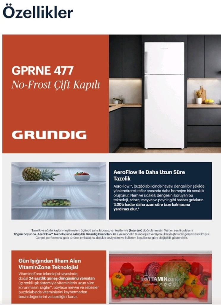 GRUNDİG Marka Nofrost Buzdolabı - 11