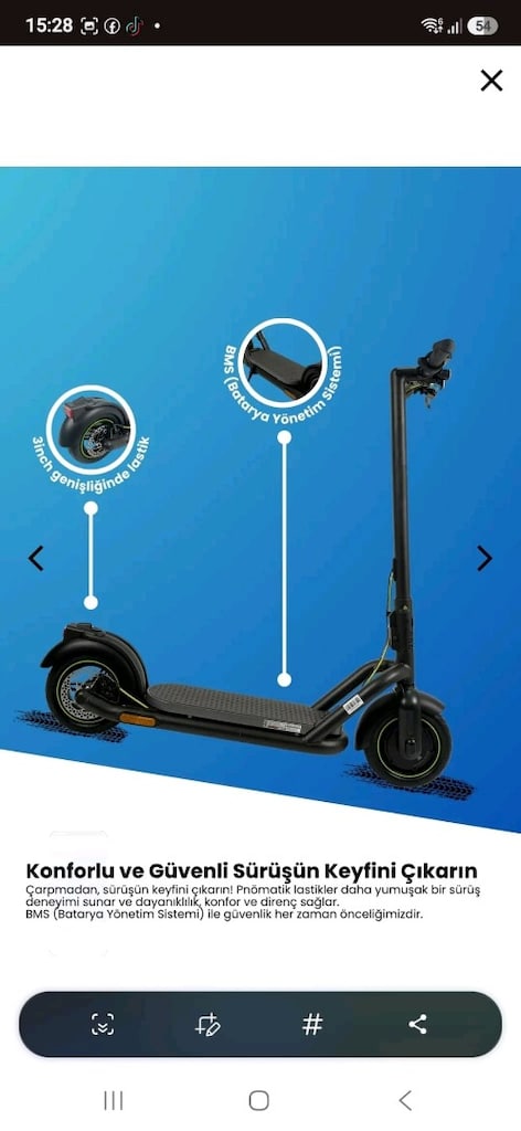 sahibinden 2 3 kez kullanılmış scooter - 6
