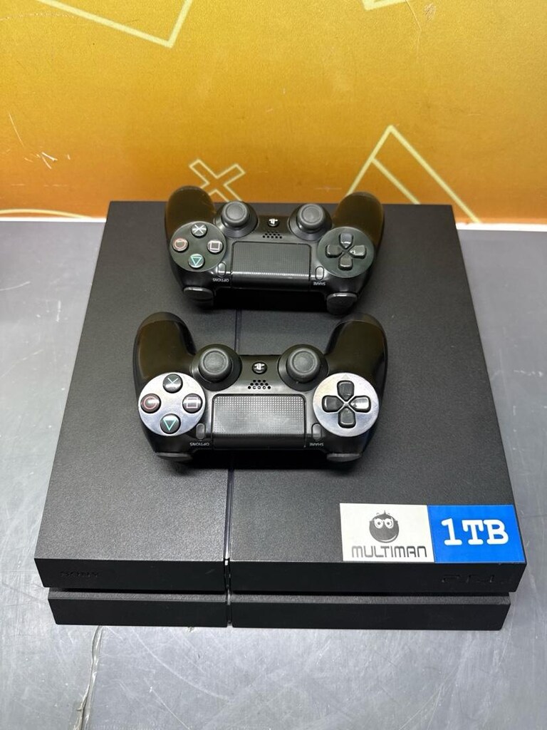 PLAYSTATION 4 MAT KASA 1 TB KIRIK 20 OYUN YÜKLÜ + 2 ADET PS 4 KOLU - 2