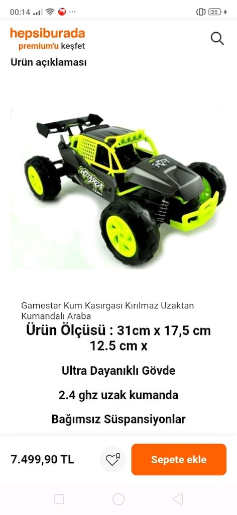 Sahibinden Sıfırdan Farksız Sarzli Oyuncak Araba - 7