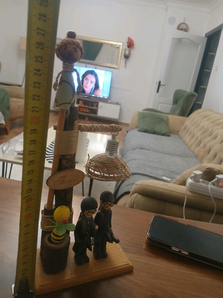 ahşap süs eşyası ışıklı - 2