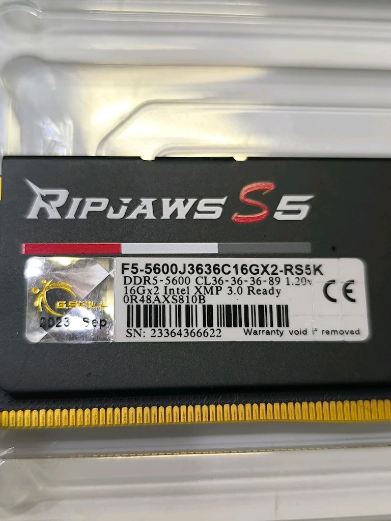 32 GB gskill 16x2 dual ddr5 5600 MHz ram bellek - 5