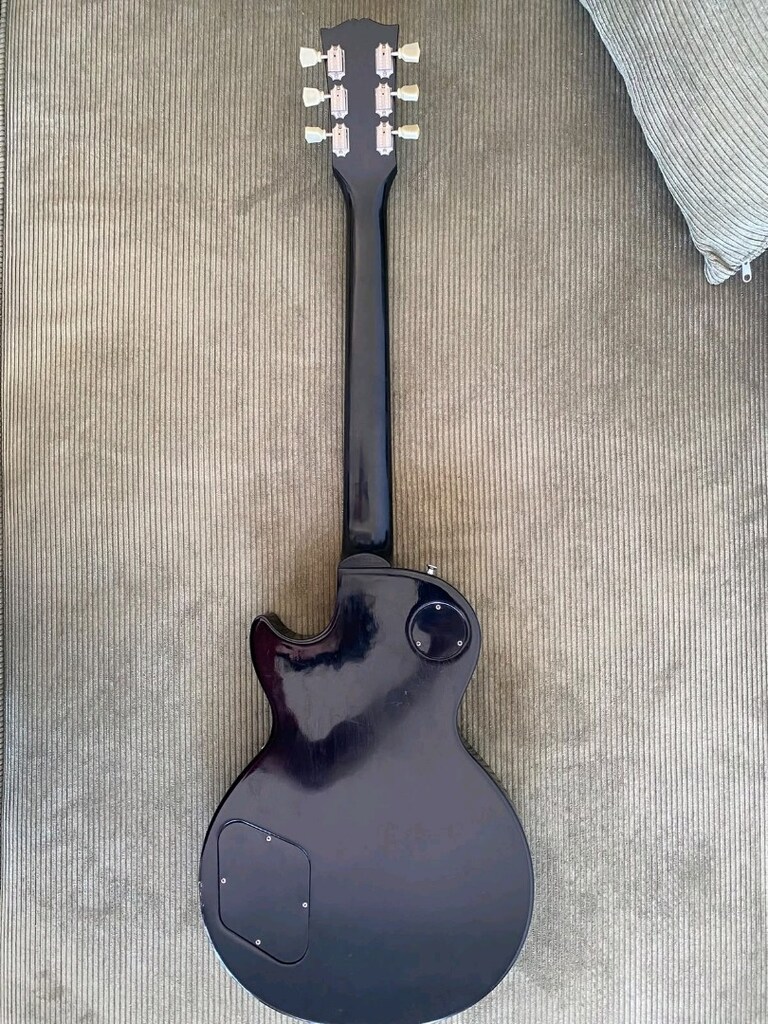 Gibson Les Paul Studio Ebony Chrome Gitar - 4