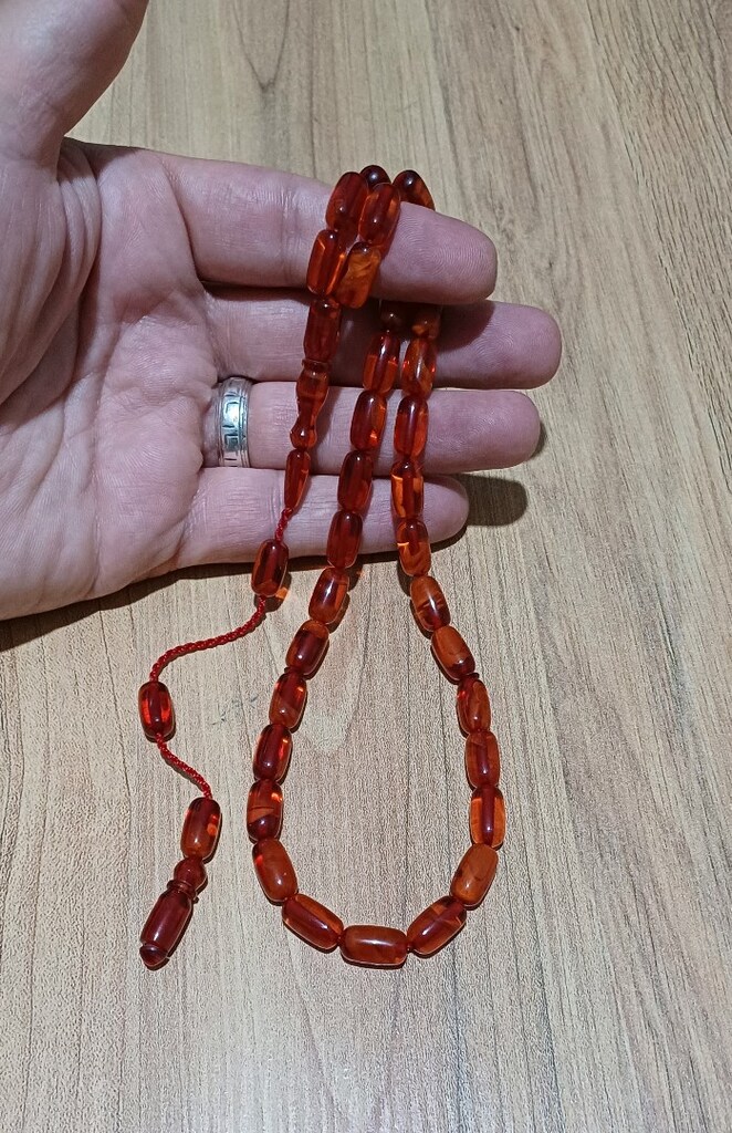 Sıkma Kehribar Tesbih - 2