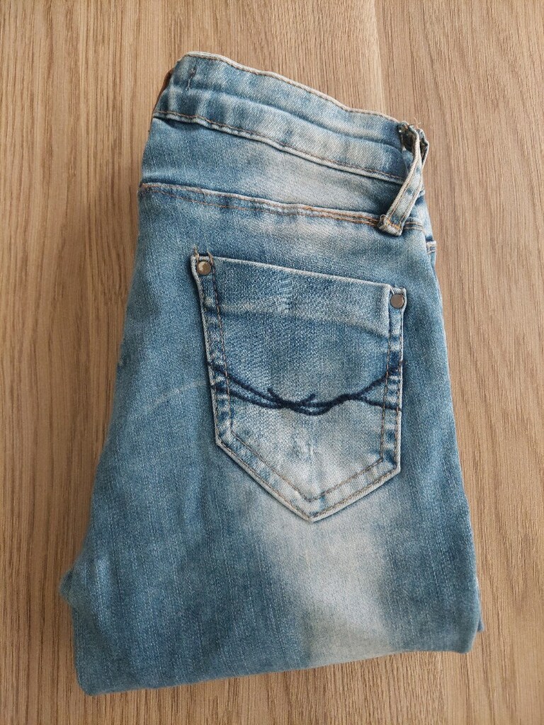 Yırtık detay eskitme model lycralı Jean - 5