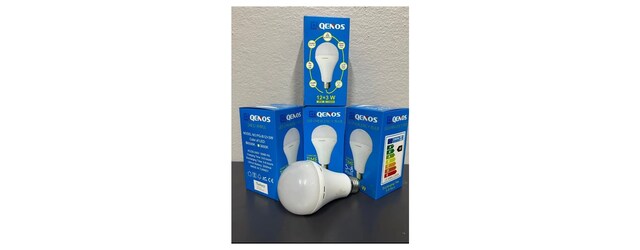 5 ADET Qenos 12W+3W Şarjlı Led Ampul E27 Duy (Beyaz)