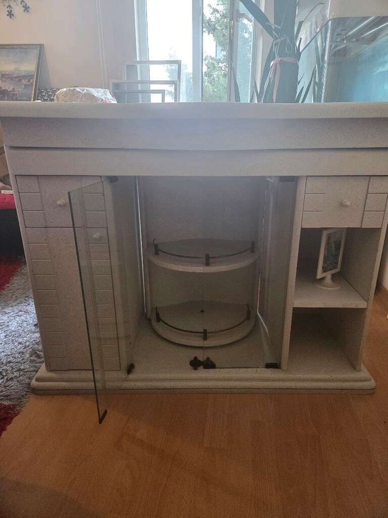 İtalyan stil oturma odası tv seppası dolabı iki taraflı kullanım - 3