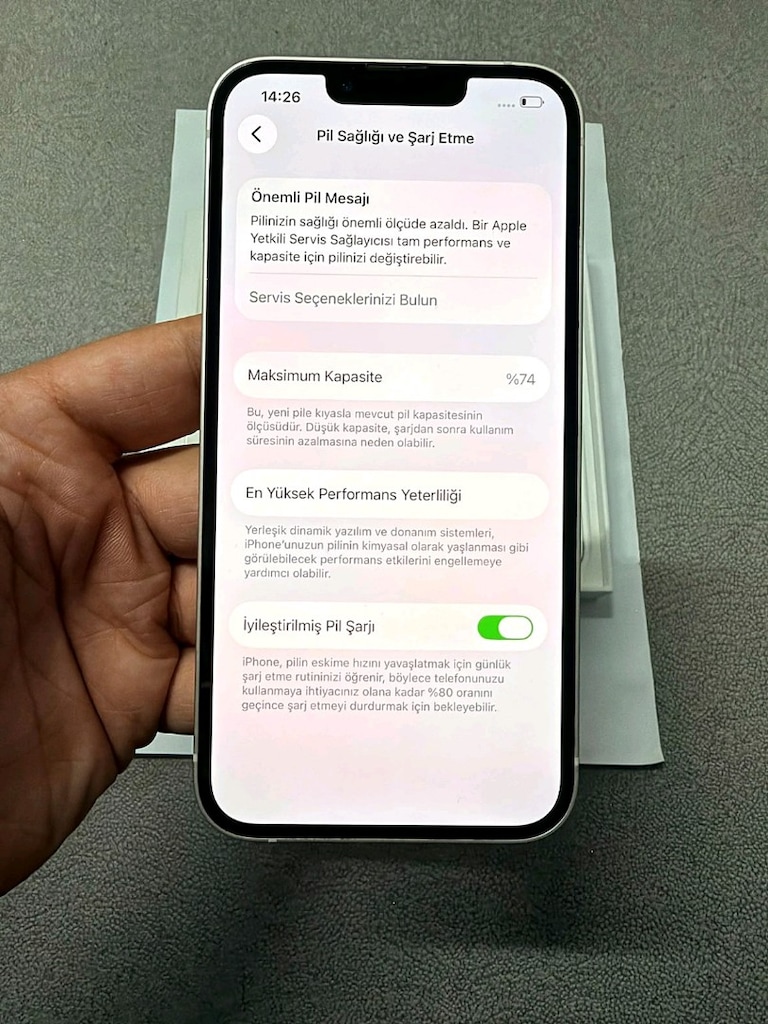 iPhone 13 128 GB Beyaz Türkiye Cihazı Kutulu Faturalı - 10