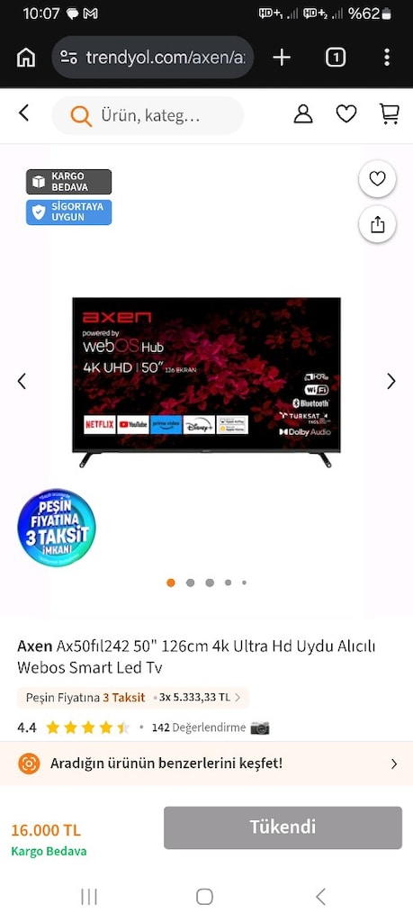 126 CM BÜYÜK EKRAN ULTRA SMART 4K KUSURSUZ YENİ TELEVİZYON - 2