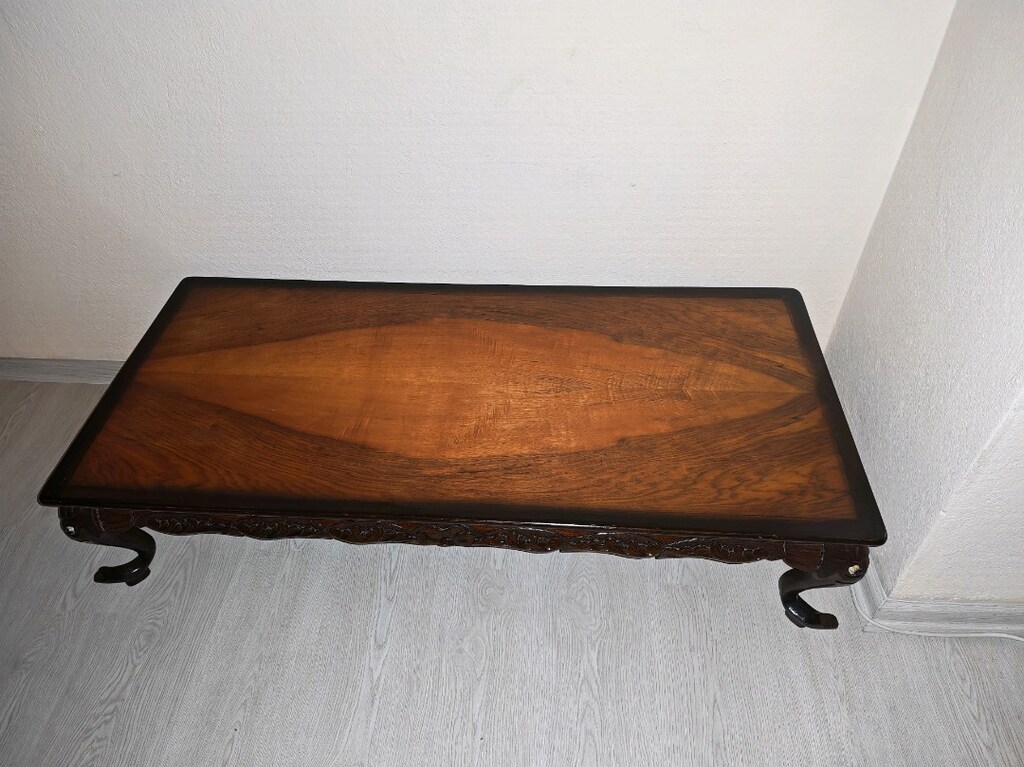 antika vintage el oyması büfe gümüşlük ve masa takımı - 8