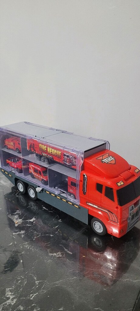 Die-cast itfaiye aracı Mini kurtarma acil itfaiye Tırı - 3