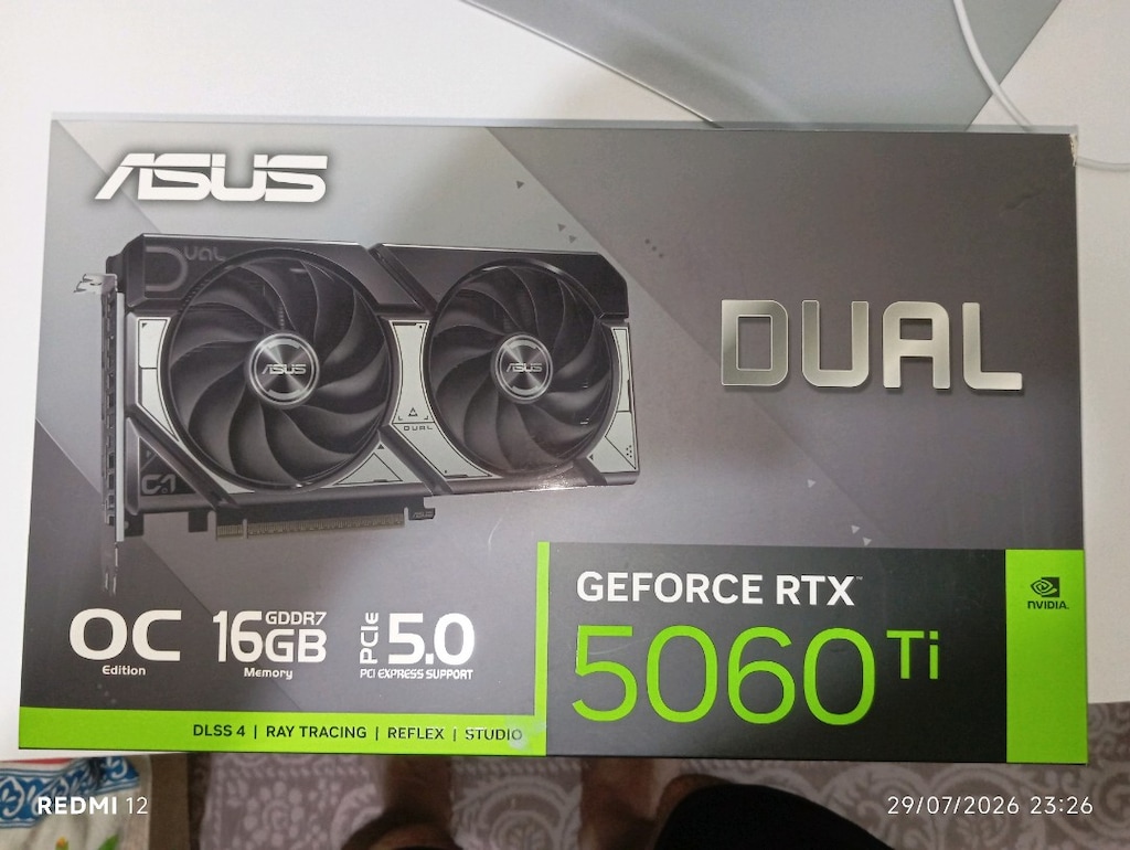 ASUS DUAL GeForce RTX 5060 Ti OC 16GB GDDR7 128 Bit DLSS 4 Ekran Kartı