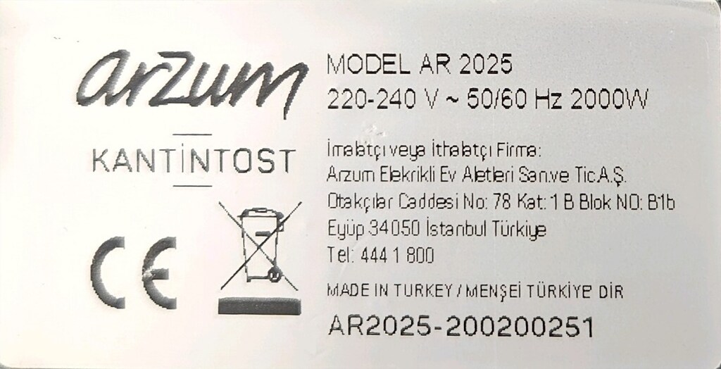 ARZUM Tost Makinesi - 6
