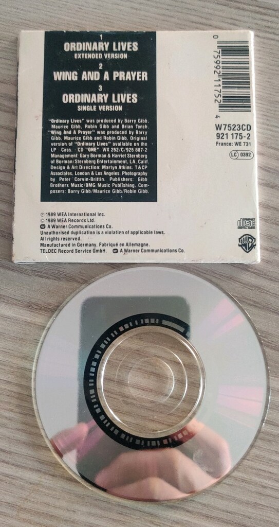 Bee Gees "Ordinary Lives" 3' CD. Koleksiyonluk nadir bir urun. - 3
