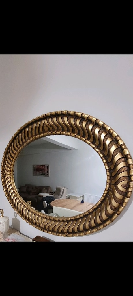 acilll satılık Gold varaklı dekoratif ayna