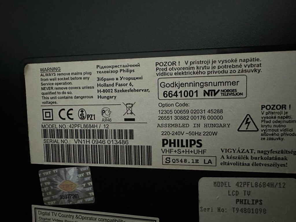 Philips 42PFL8684H Televizyon Amblight ve Full HD - 42 inch - 107Ekran - 12