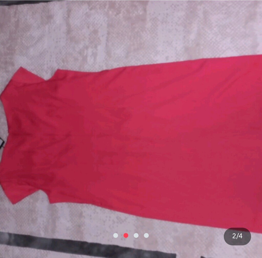 fuşya abiye elbise XXL beden - 2