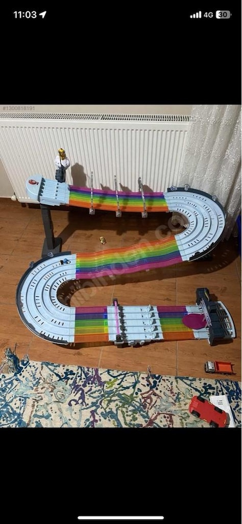 hot wheels marşı cart gökkuşağı yolu seti - 3