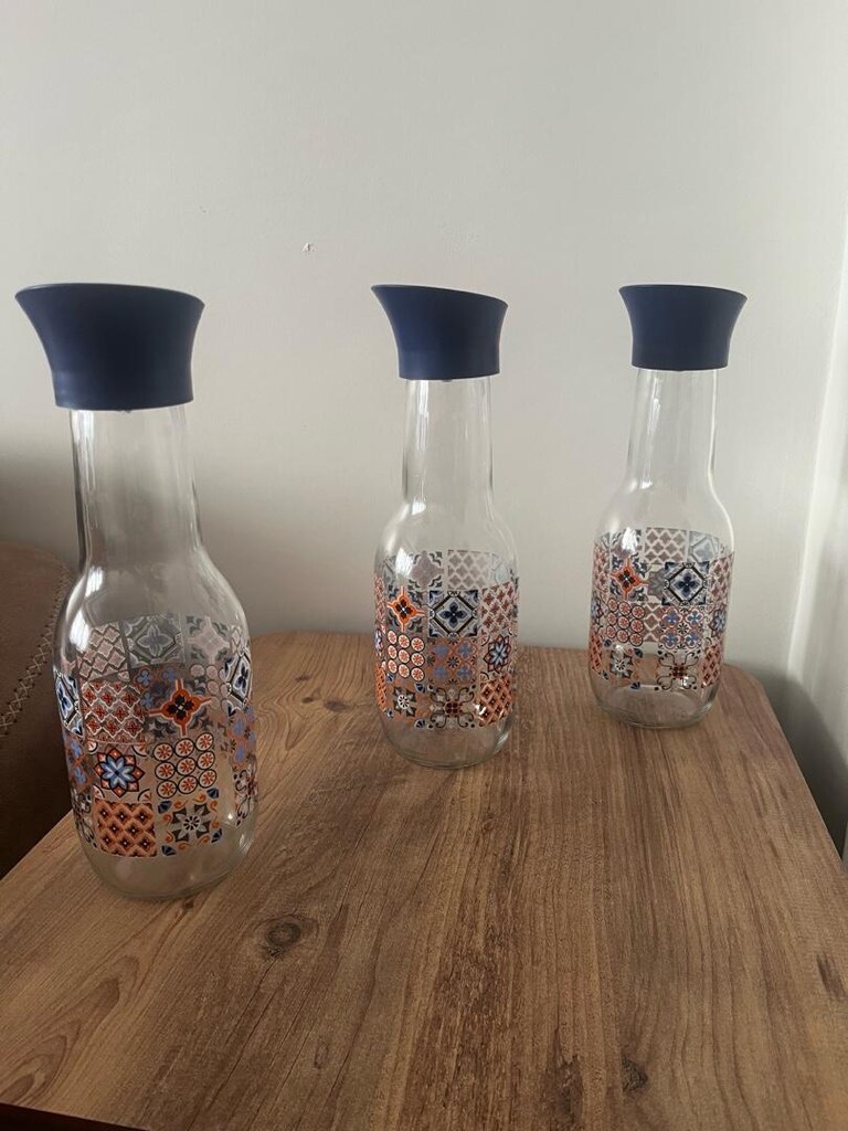 3 adet 1 litre şişe - 3