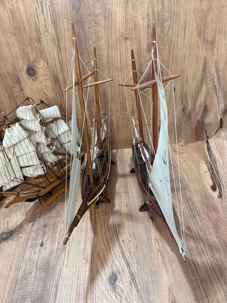 El Yapımı Ahşap Yelkenli Gemi Maketleri – Dekoratif Koleksiyonluk - 4