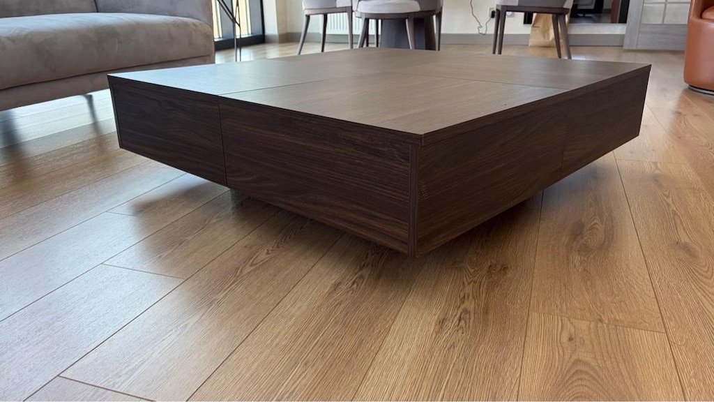 Lazzoni Tekerlekli Depolu Orta Sehpa 100x100 cm - 5