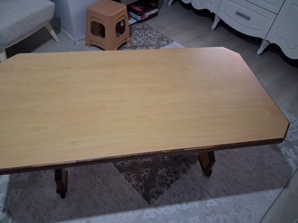 tekerlekli masa %100 mdf çok sağlam - 2