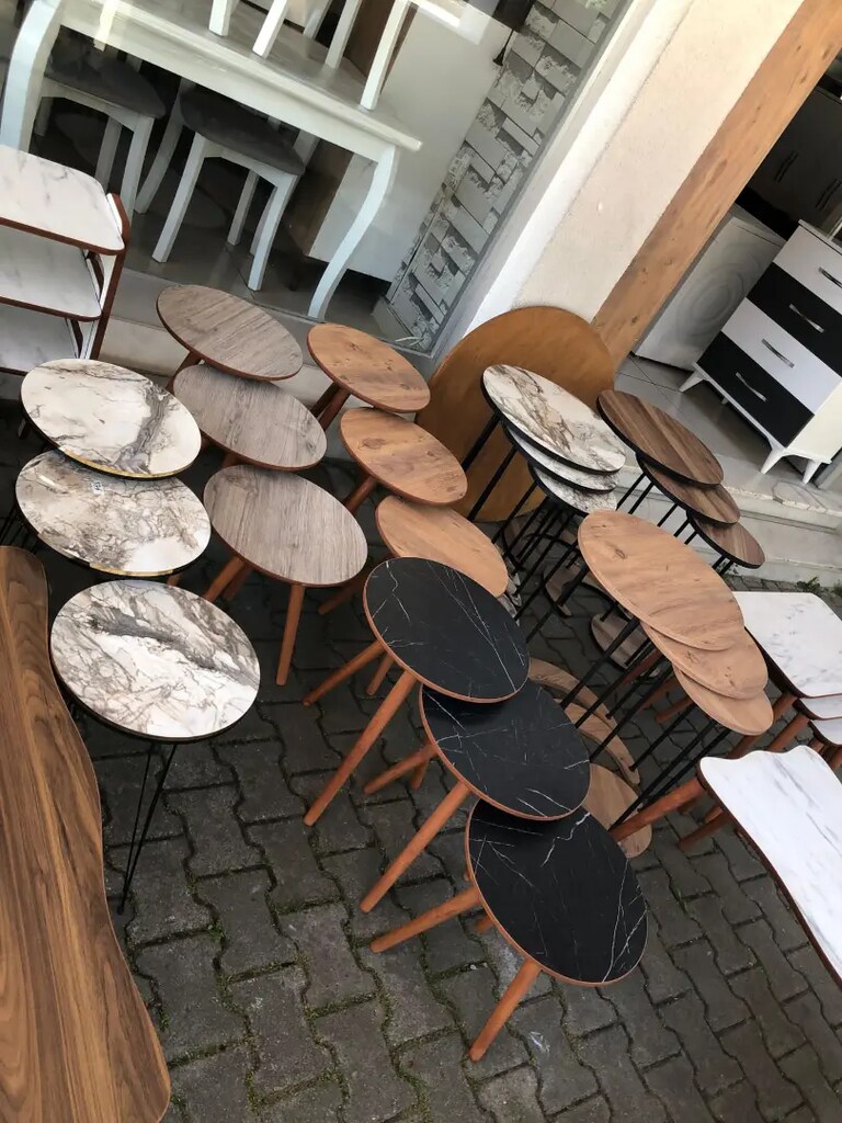 Sıfır kaliteli mdf zigon sehpa ve tekerlekli sehpa çeşitleri - 3