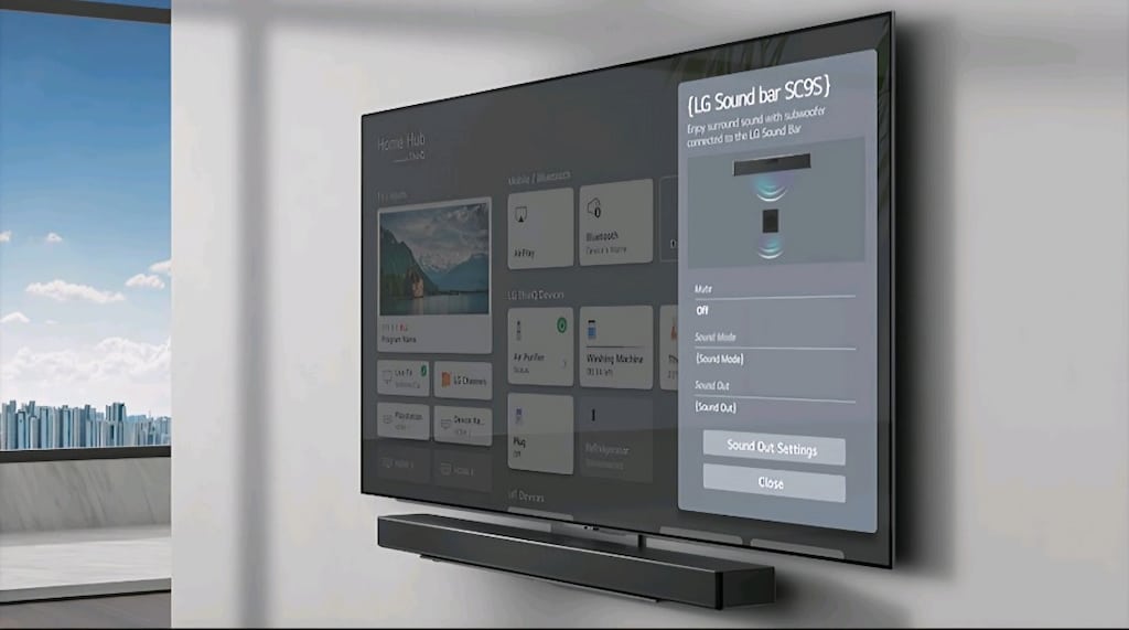 LG SC9S Soundbar TV ve Duvar Bağlantı Braketi (Orijinal Synergy Bracke - 3