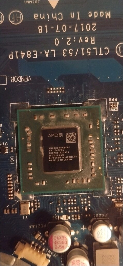 Anakart hp ctl51/53 la-e841p rev 2.0 amd A9-9420 ekran kartlı - 2