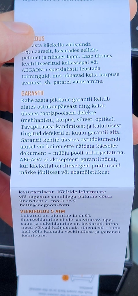 AEGAON Genesis 2.0 kuvars erkek kol saati - 11