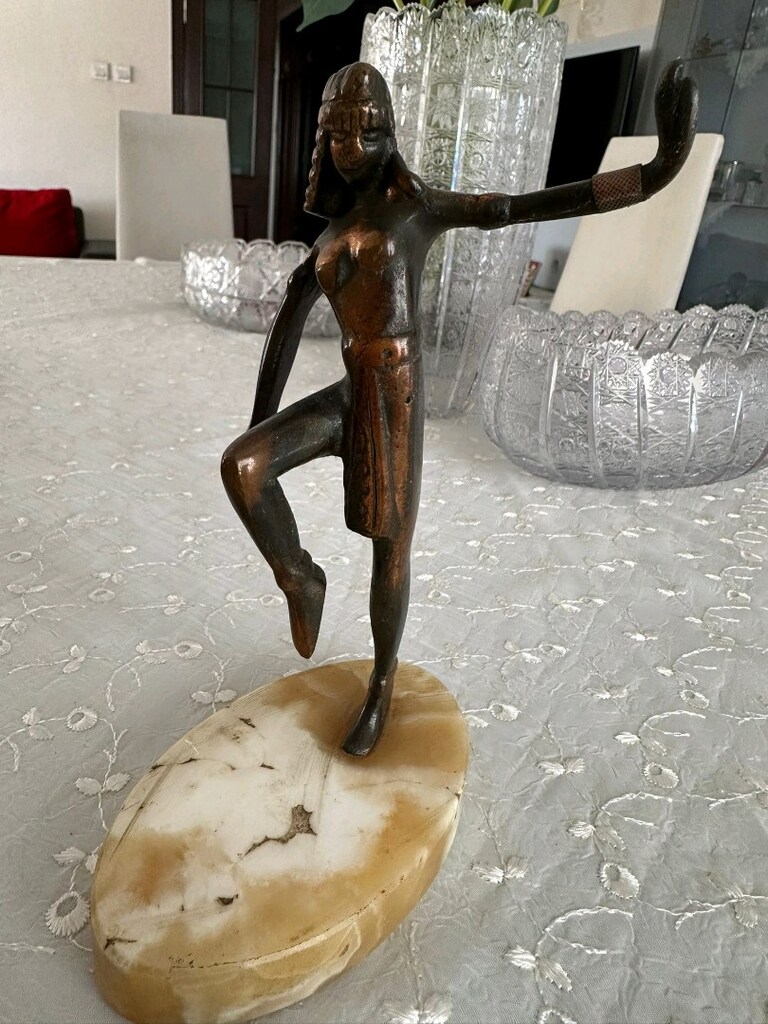 ANTİKA, BRONZ "DANCİNG CLEOPATRA" BİBLO - 11