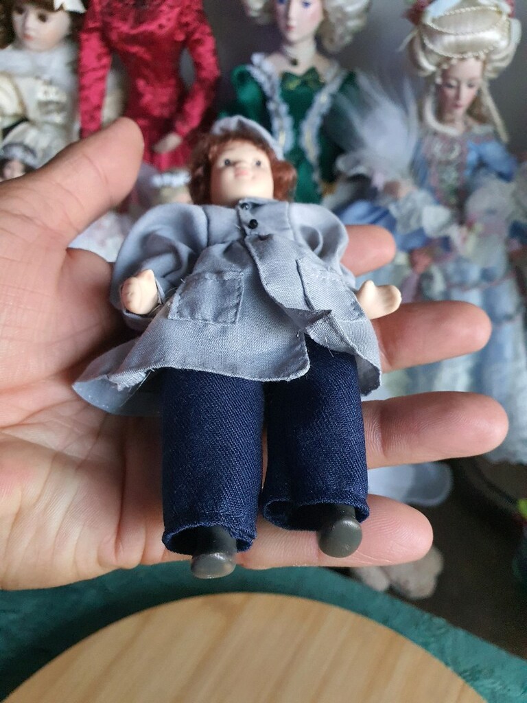 minik porselen bebek biscuit vintage - 6