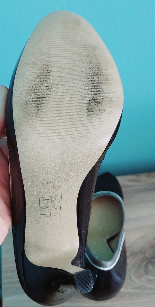 Nine West Siyah Rugan Şerit Detaylı Platform Stiletto - 8