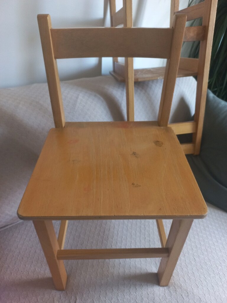 çocuk ahşap sandalye, aktivite sandalyesi - 2