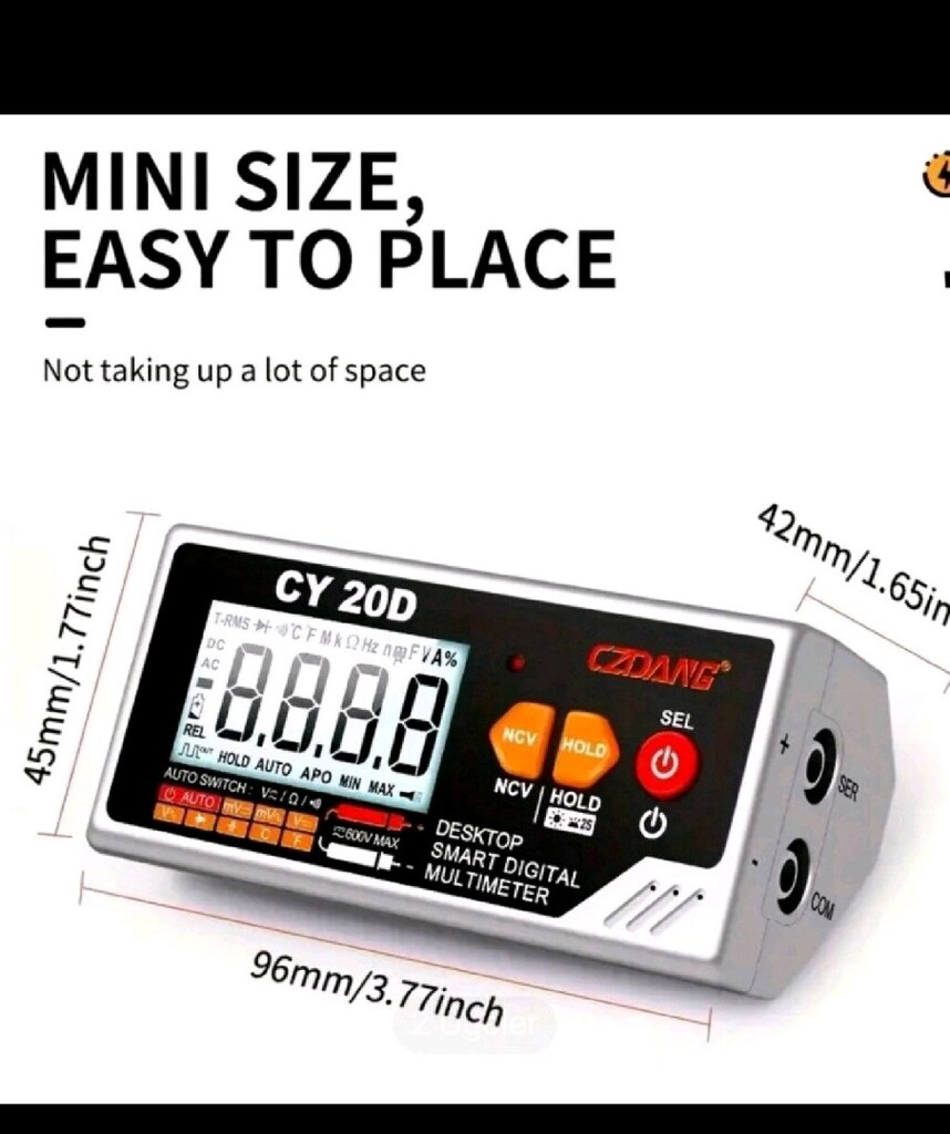 Mini Masaüstü Multimetre CY-20D - 7