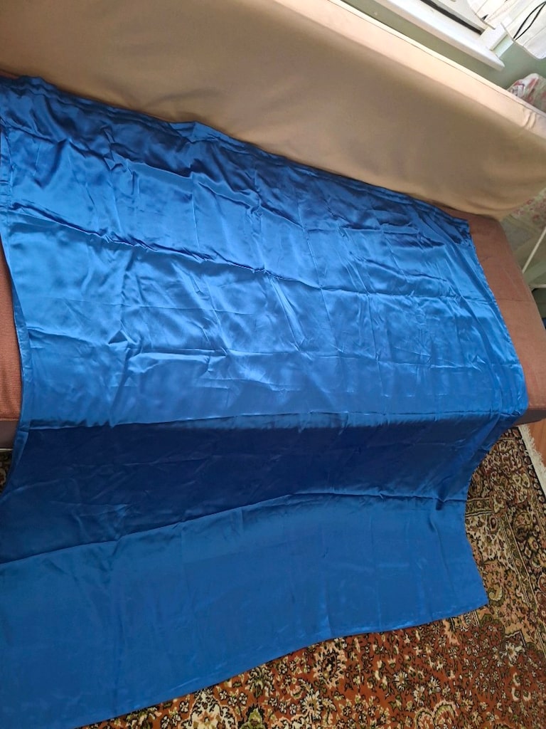 GECE MAVİSİ SATEN GÜNEŞLİK TEK KANATTIR EN ÖLÇÜSÜ 150CM - 3