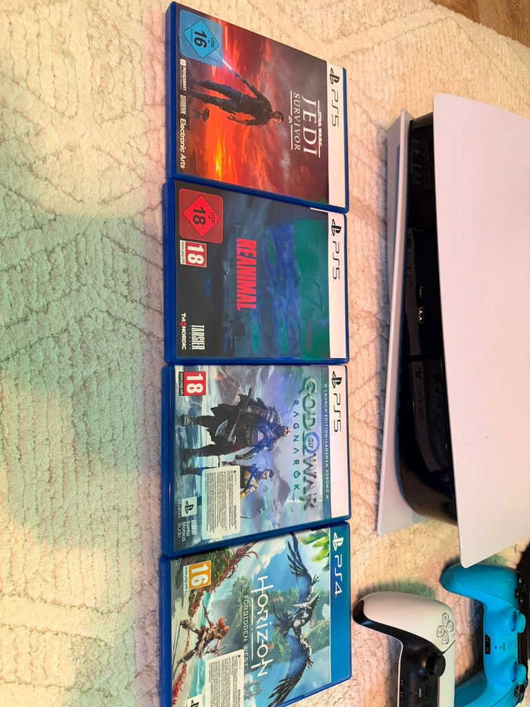 PS5 SLİM 1 TB 2 KOL 4 OYUN TR CİHAZ KUTU FATURALI SIFIRDAN FARKSIZ - 8