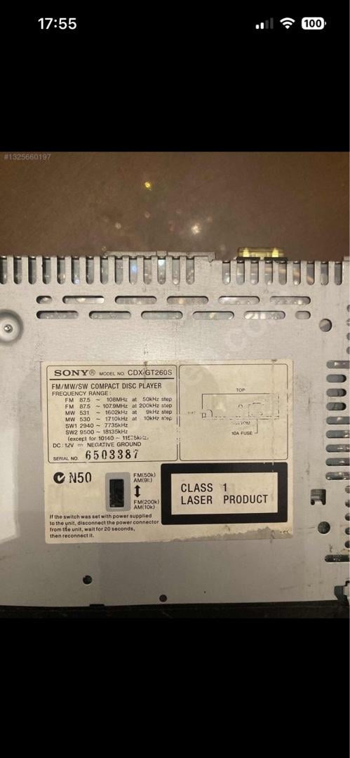 Sony cd-aux radyo çalar kumandalı - 4