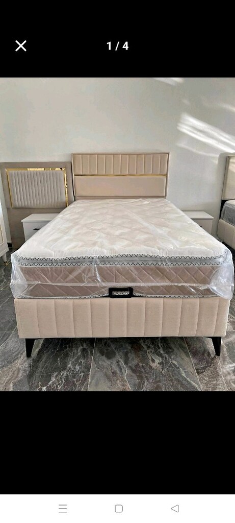tek kişilik baza başlık yatak çelik kasa iyisi sıfır paketli ürünler s - 2